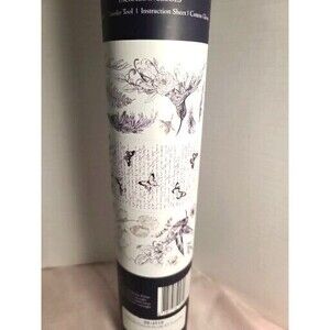 NEW Retired Hokus Pokus Hummingbird Furniture Transfer " Plum Et Fleurs" Paris